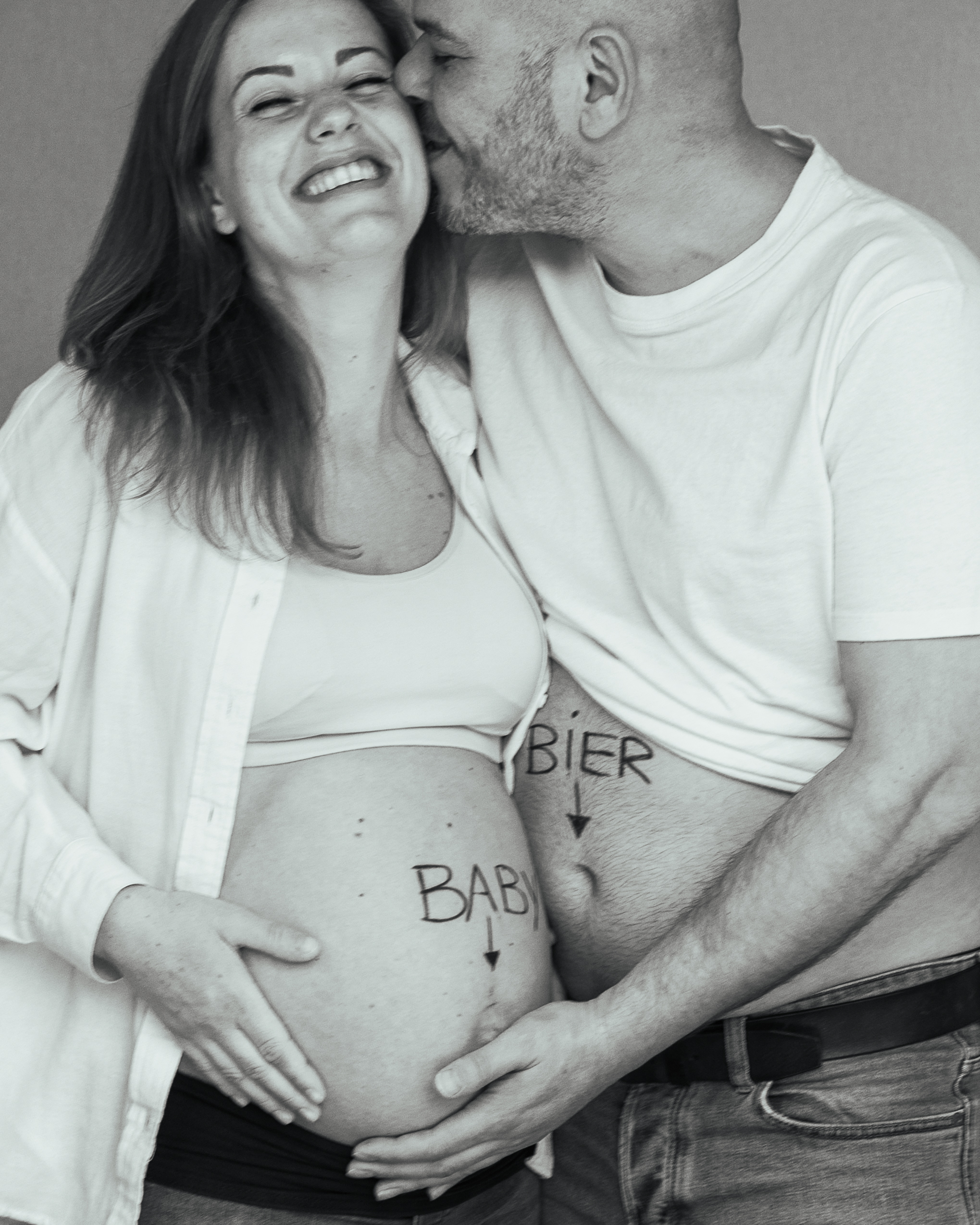 zwangerschap fotografie humor
